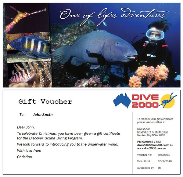 Discover Scuba Diving Gift Voucher